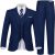Boys Suit Size 8 Navy Blue Suits for Boys Dress Vest Pants Suit Set Kids’ Formal