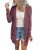 MEROKEETY Women’s Lightweight Cardigan Summer Long Open Front Button Down Trendy