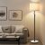 GyroVu Marble Floor Lamp, Adjustable Height Standing Lamp with Marble Base Tall
