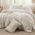 Bedsure Queen Comforter Set – 4 Pieces Pinch Pleat Bed Set