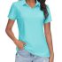 Obla Mens Golf Polo Shirts Short Sleeve Dry Fit Casual Print Collared Golf Shirt