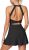 IUGA Athletic Dress for Women Cut Out Twist Tennis Dress with Built in Shorts &