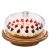 cutesun Cake Stand with Lid, Rotating Cake Stand with Lid & Dome