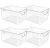 Clear Plastic Storage Bins, Pantry Organizers and Storage or Kitchen Organizatio