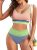 Herseas Womens High Waisted Bikini Sets 2025 Swimsuit Sporty 2 Piece Bathing Sui