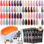 Modelones 133pcs Poly Nail Gel Kit 32 Colors with 8W Nail Lamp
