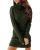 Langwyqu Womens Cable Knit Sweater Dress Sexy Long Sleeve Bodycon Turtleneck Min