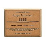 Monily Angel Number Bracelets for Women 5555 Morse Code Bracelets Numerology Jew