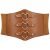 JKEEMI Women Corset Belt Metal O-Ring Heart-Ring Wide Elastic Waspie Waist Belt