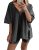 LTSCNRM 2 Piece Outfits for Women Reversible Oversized T Shirt Biker Shorts Sets
