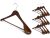 StorageWorks Wooden Hangers 10 Pack