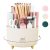 SKYDUE 360 Rotating Plastic Desk Pen Organizer with 5 Slots