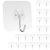 Latoxcaa Heavy Duty Adhesive Wall Hooks – Strong & Transparent