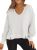 Dokotoo White Long Sleeve Shirts for Women Cropped Sweaters 2026 Spring Outfits