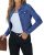 luvamia Womens Fashion Long Sleeve Button Down Stretchy Denim Jean Jacket Dress