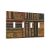 Retro Bookshelf Vintage Bookcase 4 Gang Light Switch Cover Plate Quad Toggle Wal