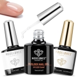 modelones 3 Pcs Top Coat Builder Nail Gel with Gel Base