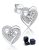MomentWish Heart Moissanite Stud Earrings for Women