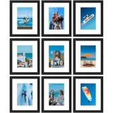Vittanly 8×10 Picture Frames Set of 9