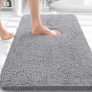 OLANLY Bathroom Rugs 30×20, Extra Soft Absorbent Chenille Bath Rugs