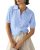 Imily Bela Women’s Cable Short Sleeve Sweaters Tops Solid Lapel V Neck Knit Casu