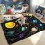 Outer Space Rug for Boys Room,3’×5′ Space Rug for Kids Bedroom with Solar System
