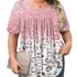 Dokotoo Summer Maxi Dress for Women U Neck Boho Floral Dress Orange M