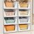 SNSLXH 5 Pack Stackable Closet Storage Basket