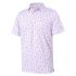 Golf Shirts for Men Dry Fit Short Sleeve Floral Print Performance Moisture Wicki