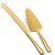 GoGeiLi Gold Cake Knife and Server Set
