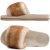 COFACE Fuzzy Womens Slippers with Arch Support Open Toe Woman House Shoes Size 1
