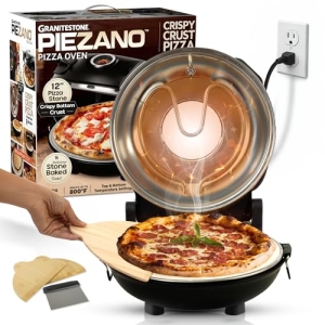 PIEZANO 12″ Electric Pizza Oven Indoor Countertop Pizza Maker