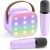 YLL Karaoke Machine for Kids, Portable Mini Speaker with 2 Wireless Microphones