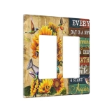Decorative Switch Plate Covers Vintage Inspirational Quotes Sunflowers Hummingbi