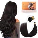 DOORES I Tip Hair Extensions, Dark Brown