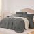 Quataly Queen Comforter Sets Grey