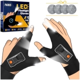 PARIGO LED Flashlight Gloves Gifts for Men Women Christmas Stocking Stuffers for