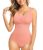 Nebility Womens’ Waist Trainer Seamless Round Neck Tummy Control Shapewear Bodys