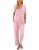 Ekouaer Women Pajamas Set Button Down Sleepwear Short Sleeve Nightwear with Long