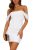 PRETTYGARDEN Cocktail Dresses 2025 Summer Off Shoulder Sexy Bodycon Ruched Mesh