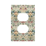 Morris Vintage Floral Botanical Single Duplex Wall Plate Covers Light Switch Cov