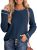 Dokotoo Womens Tops Long Sleeve Shirts Waffle Knit Fall Outfits Clothes Crewneck