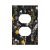 Xuejiaku Outlet Covers Botanical Garden Flowers Bunch of Floral 1 Gang Duplex Li