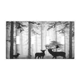 Xuejiaku Light Switch Cover Country Deer Hunting Rustic Woodland Misty Forest 4