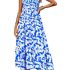 GRACE KARIN Women’s 2024 Summer Bohemian Floral Printed Strapless Beach Party Lo