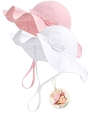 FURTALK Baby Sun Hat Toddler Beach Hats with UPF 50+ Sun Protection Wide Brim Gi