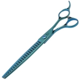 Fenice Totem Dog Grooming Scissors: Blueish Green 7.5 inch Professional Pet Chun