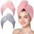 Hicober Microfiber Hair Towel, 2Packs Hair Turbans for Wet Hair