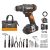 Worx 20V Cordless Drill Driver, 84pc Accessory Kit, Variable 2-Speed, 265 In-Lbs