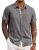 COOFANDY Mens Short Sleeve Button Down Shirt Summer Beach Linen Shirts Business